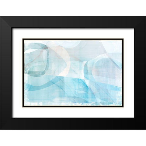 The Quay Black Modern Wood Framed Art Print with Double Matting by Naskrent, Delores