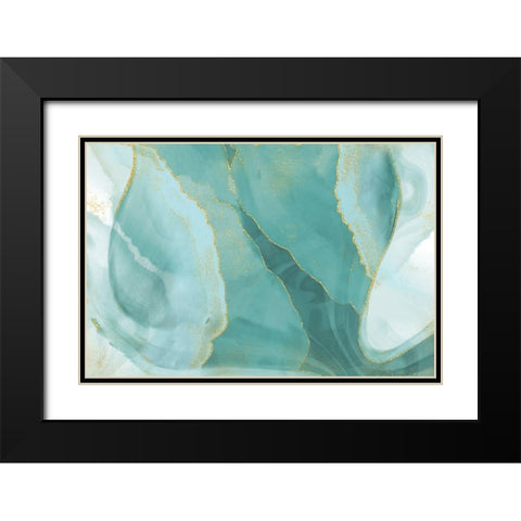Shallow Pond Black Modern Wood Framed Art Print with Double Matting by Naskrent, Delores