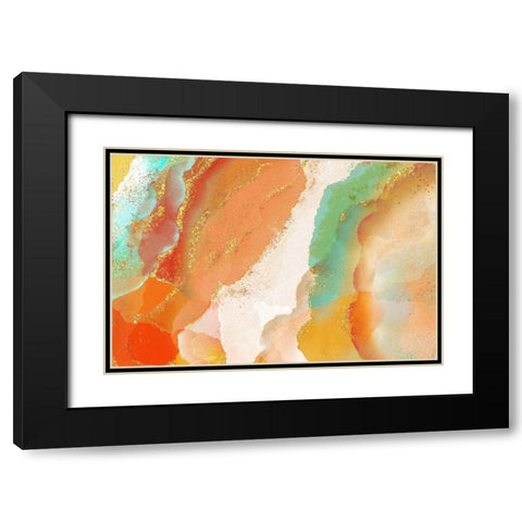 Copperhead Row Black Modern Wood Framed Art Print with Double Matting by Naskrent, Delores