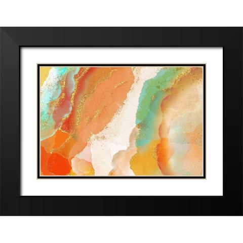 Copperhead Row Black Modern Wood Framed Art Print with Double Matting by Naskrent, Delores