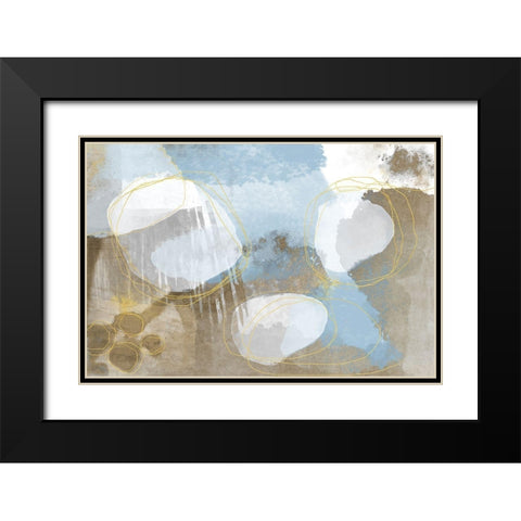 Gentle Ashes Black Modern Wood Framed Art Print with Double Matting by Naskrent, Delores