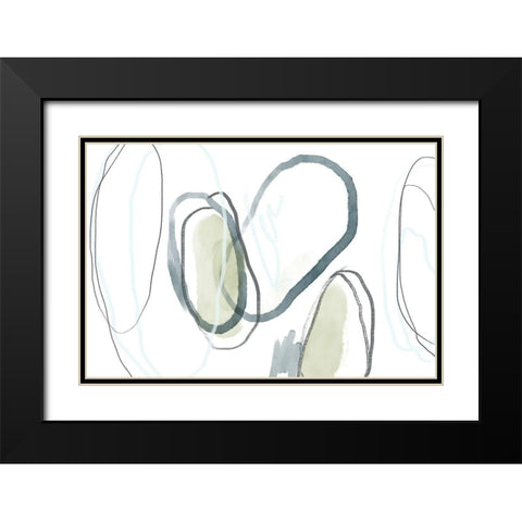 Halo Shiver Black Modern Wood Framed Art Print with Double Matting by Naskrent, Delores