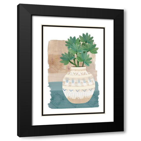 Florero Viejo I Black Modern Wood Framed Art Print with Double Matting by Kouta, Flora