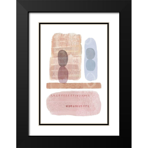 Still Standing Black Modern Wood Framed Art Print with Double Matting by Kouta, Flora