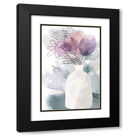 After the Rain II Black Modern Wood Framed Art Print with Double Matting by Kouta, Flora