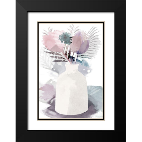 After the Rain IV Black Modern Wood Framed Art Print with Double Matting by Kouta, Flora