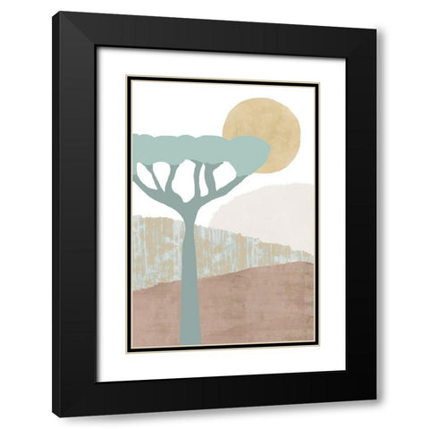 Ennerdale II Black Modern Wood Framed Art Print with Double Matting by Kouta, Flora