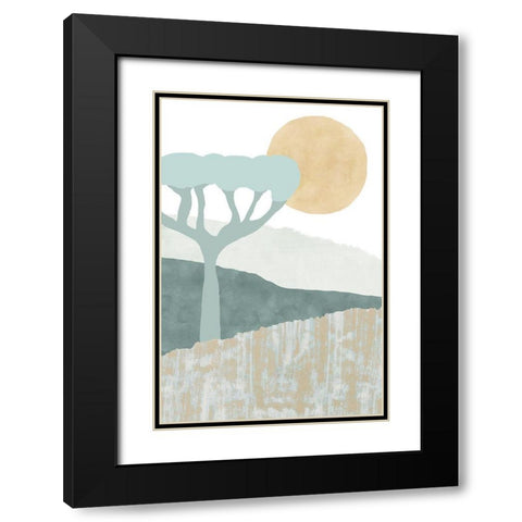 Ennerdale III Black Modern Wood Framed Art Print with Double Matting by Kouta, Flora