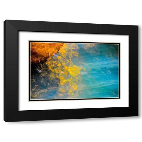 Blazing Star Black Modern Wood Framed Art Print with Double Matting by Cooper, Helena