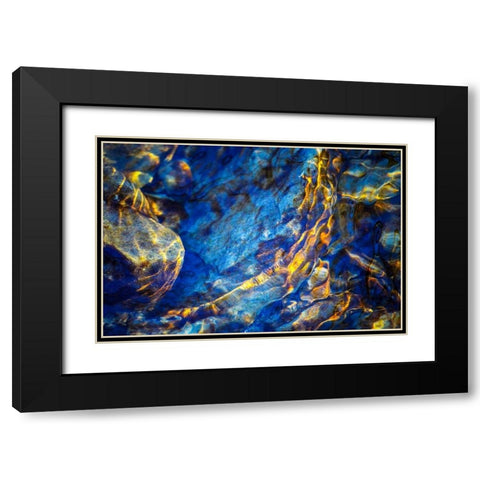 Blue Velvet Black Modern Wood Framed Art Print with Double Matting by Cooper, Helena