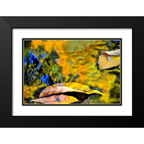 Restful Black Modern Wood Framed Art Print with Double Matting by Cooper, Helena