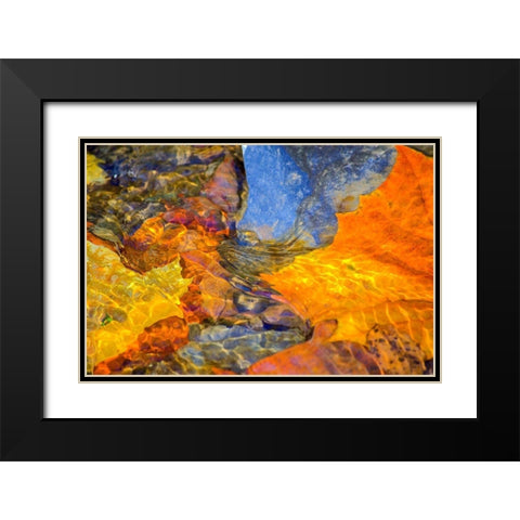 Undulations Black Modern Wood Framed Art Print with Double Matting by Cooper, Helena