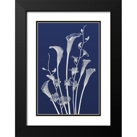 Freiends Forever in Indigo Black Modern Wood Framed Art Print with Double Matting by Robertson, Leda