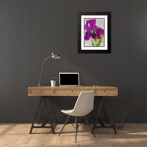Easy Beauty Black Modern Wood Framed Art Print with Double Matting by Robertson, Leda