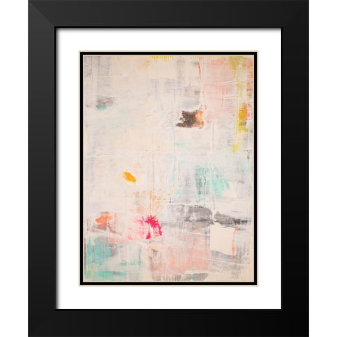 Mosaic I Black Modern Wood Framed Art Print with Double Matting by Aryai, Sia