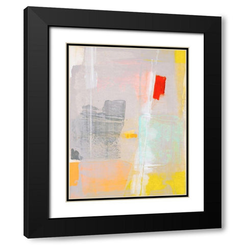Mosaic IV Black Modern Wood Framed Art Print with Double Matting by Aryai, Sia