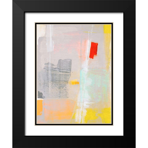 Mosaic IV Black Modern Wood Framed Art Print with Double Matting by Aryai, Sia