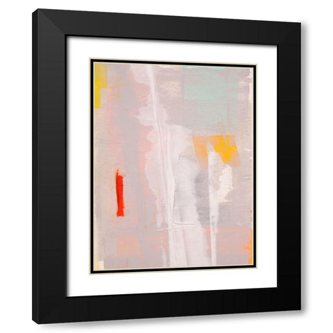 Mosaic V Black Modern Wood Framed Art Print with Double Matting by Aryai, Sia