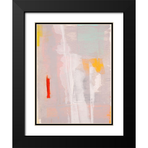 Mosaic V Black Modern Wood Framed Art Print with Double Matting by Aryai, Sia