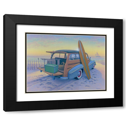 Ready to Go Black Modern Wood Framed Art Print with Double Matting by Courtney, Richard