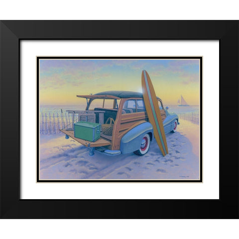 Ready to Go Black Modern Wood Framed Art Print with Double Matting by Courtney, Richard