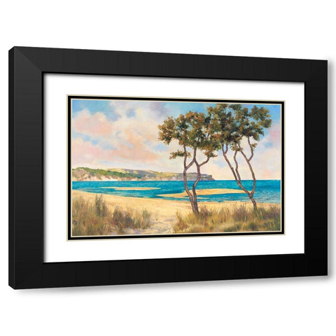 On the Beach II Black Modern Wood Framed Art Print with Double Matting by Reynolds, Graham