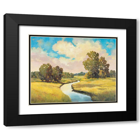 Farming Country  Black Modern Wood Framed Art Print with Double Matting by Reynolds, Graham