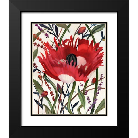 Sea Shell Glow Black Modern Wood Framed Art Print with Double Matting by Montillo, Louise