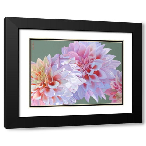 Heart And Soul Black Modern Wood Framed Art Print with Double Matting by Montana, Enzo