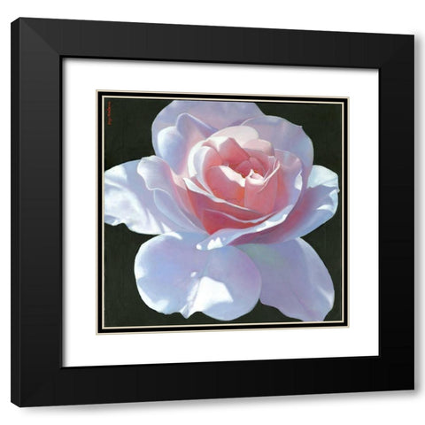 Easy To Love Black Modern Wood Framed Art Print with Double Matting by Montana, Enzo