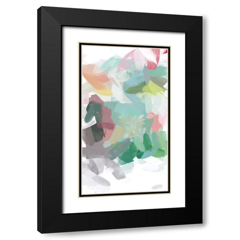 The Color Movement II Black Modern Wood Framed Art Print with Double Matting by Orlov, Irena