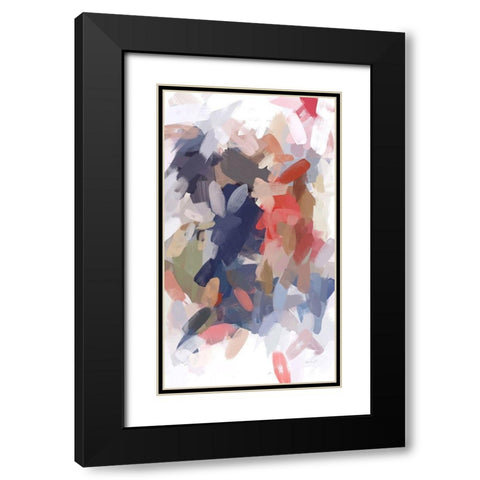 The Color Movement III Black Modern Wood Framed Art Print with Double Matting by Orlov, Irena