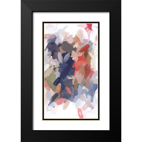 The Color Movement III Black Modern Wood Framed Art Print with Double Matting by Orlov, Irena