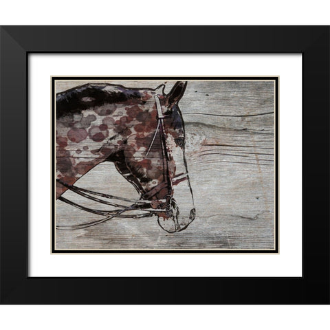 Chase-Brown Horse Black Modern Wood Framed Art Print with Double Matting by Orlov, Irena