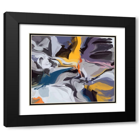 Independence of Reality II Black Modern Wood Framed Art Print with Double Matting by Orlov, Irena