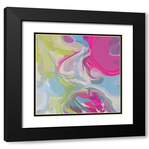 The Continuous Flow Black Modern Wood Framed Art Print with Double Matting by Orlov, Irena
