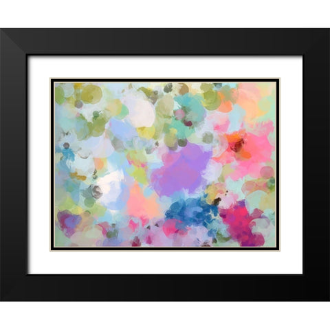 Playful Movement III Black Modern Wood Framed Art Print with Double Matting by Orlov, Irena