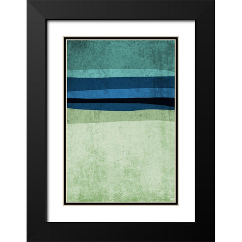 Modern minimalist X Black Modern Wood Framed Art Print with Double Matting by Orlov, Irena