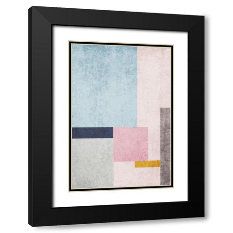 Modern minimalist XIV Black Modern Wood Framed Art Print with Double Matting by Orlov, Irena