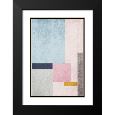 Modern minimalist XIV Black Modern Wood Framed Art Print with Double Matting by Orlov, Irena