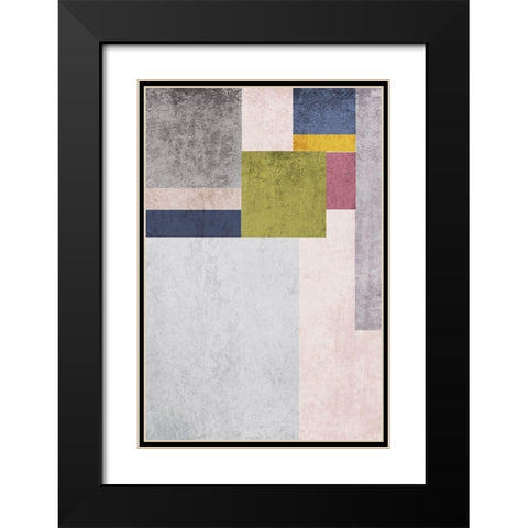 Modern minimalist XVI Black Modern Wood Framed Art Print with Double Matting by Orlov, Irena