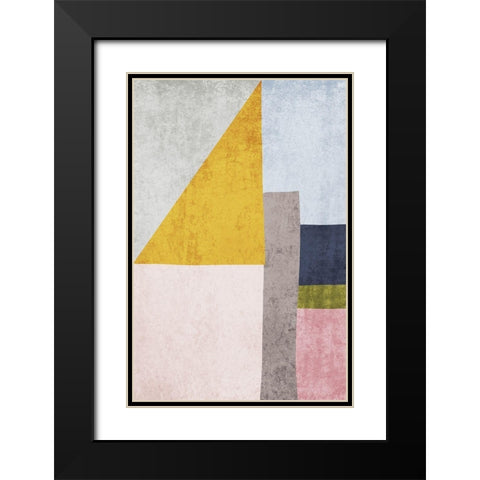 Modern minimalist XVII Black Modern Wood Framed Art Print with Double Matting by Orlov, Irena