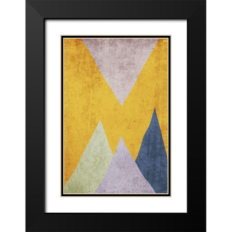 Modern minimalist XVIII Black Modern Wood Framed Art Print with Double Matting by Orlov, Irena