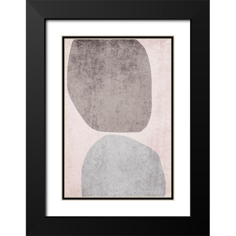 Minimalist Geometric II Black Modern Wood Framed Art Print with Double Matting by Orlov, Irena