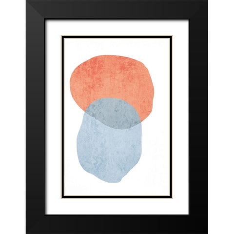Minimalist Geometric V Black Modern Wood Framed Art Print with Double Matting by Orlov, Irena