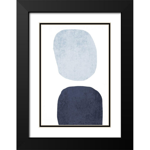 Minimalist Geometric VI Black Modern Wood Framed Art Print with Double Matting by Orlov, Irena