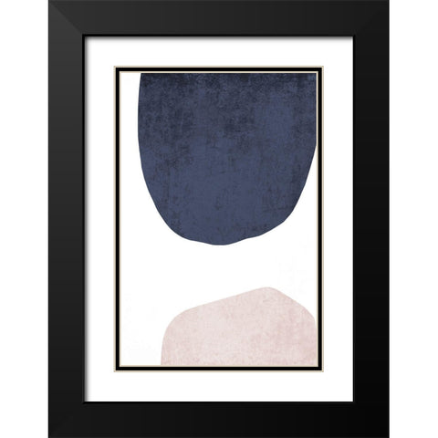 Minimalist Geometric VII Black Modern Wood Framed Art Print with Double Matting by Orlov, Irena