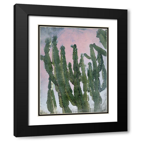 Desert Cactus I Black Modern Wood Framed Art Print with Double Matting by Orlov, Irena