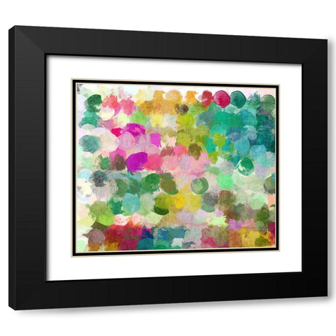 Color Expression II Black Modern Wood Framed Art Print with Double Matting by Orlov, Irena