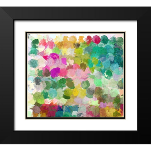 Color Expression II Black Modern Wood Framed Art Print with Double Matting by Orlov, Irena